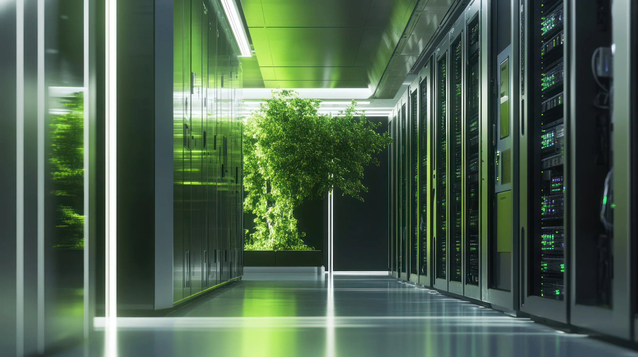 data center with green technology