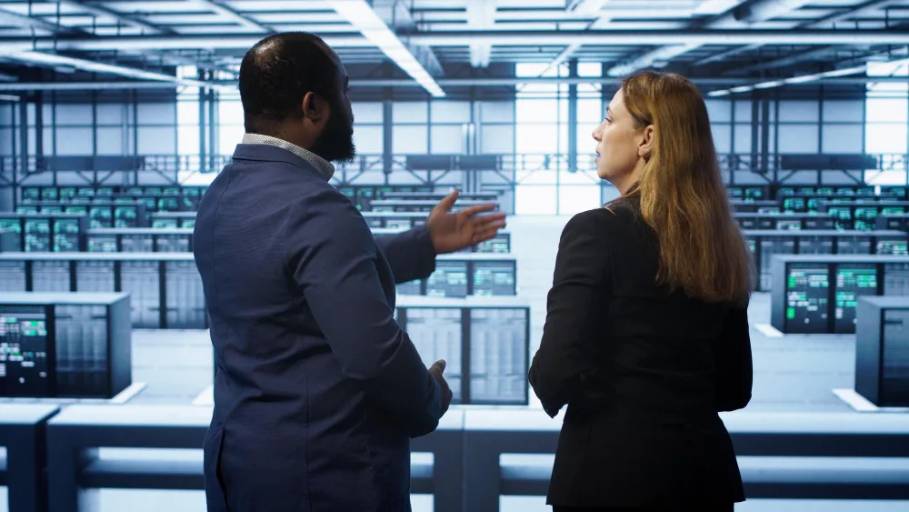 high-tech data center